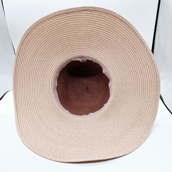 FOUR BUTTONS | wide brim woven paper floppy sun hat - Picture 6 of 9